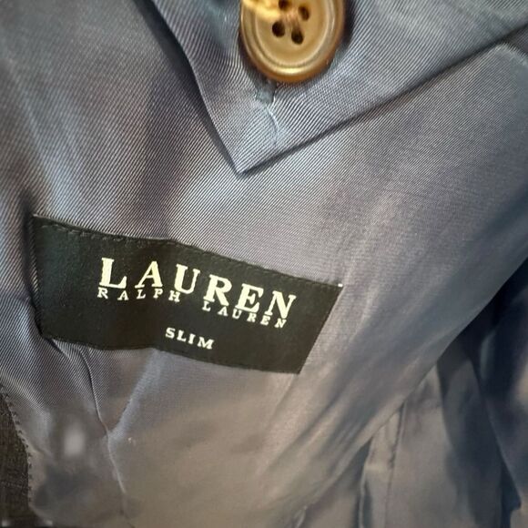 Lauren Ralph Lauren Suit Mens 54R Wool Slim Fit Two Piece Jacket Pants Moores - Picture 4 of 16